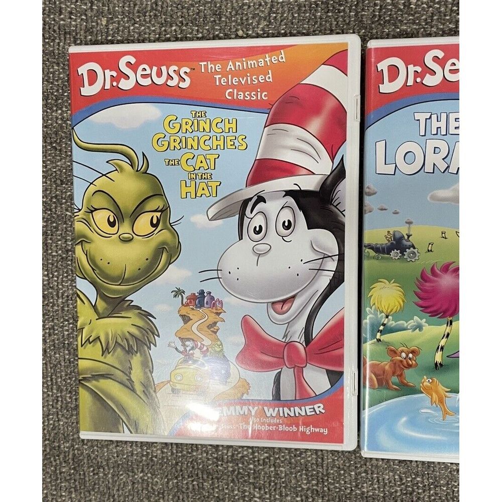 Lot Dr Seuss Grinch Grinches the Cat in the Hat & The Lorax (DVD) GUC - Picture 2 of 7